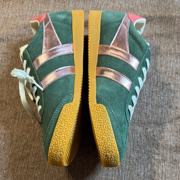 Gola Women’s Elan Glitz Trainer Evergreen/Pink/Coral Size US 8 - Picture 2 of 6